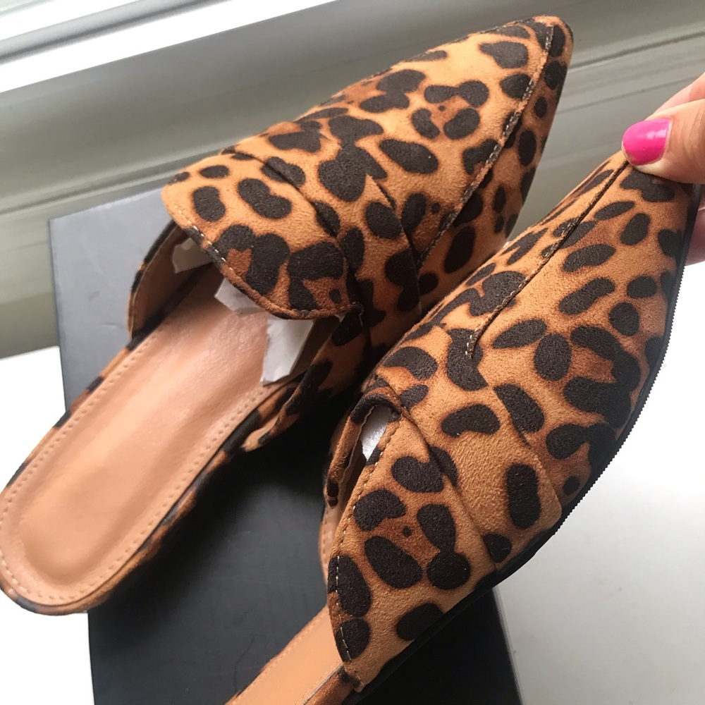 Leopard Slip On Flats